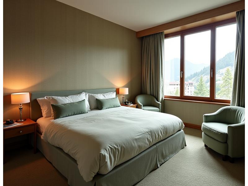 Ein geschmackvoll eingerichtetes Einzelzimmer im Alpenblick Hotel mit Seeblick
