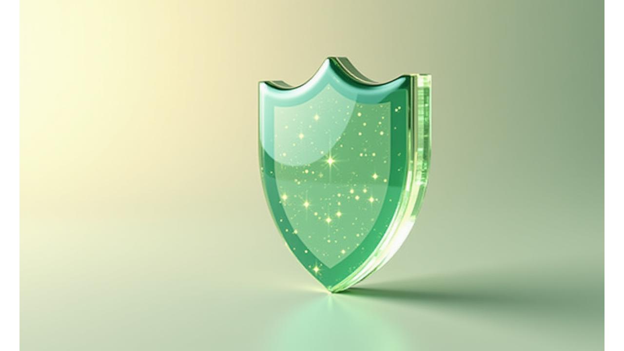 Grafische Darstellung von sicherer Datenverarbeitung und Privatsphäre, symbolisiert durch ein Schutzschild über digitalen Informationen.