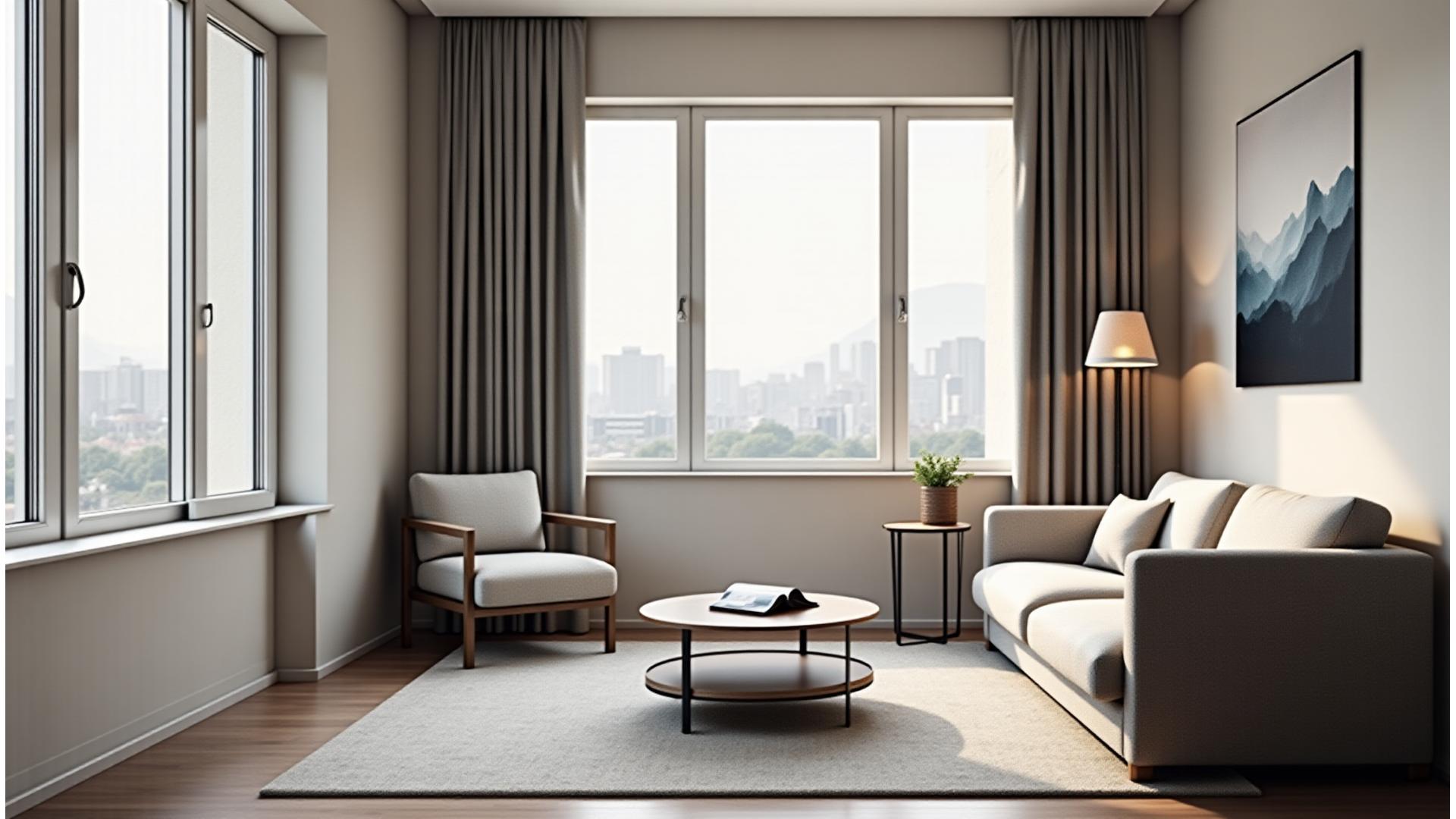 Elegante Hotelsuite mit separatem Wohnbereich, alpiner Inneneinrichtung und modernen Annehmlichkeiten