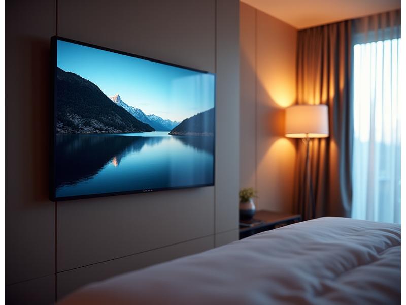 Modernste Technik in einem Hotelzimmer: Smart TV, Tablet und Steuerungspanel